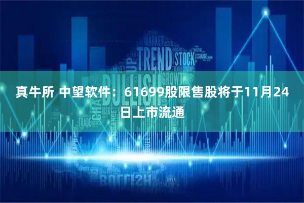 真牛所 中望软件：61699股限售股将于11月24日上市流通